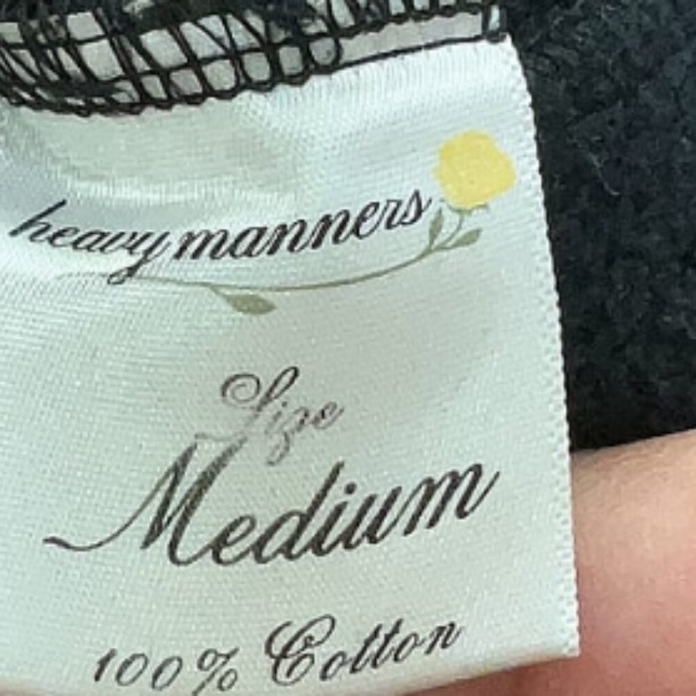 Heavy Manners Airport Sweatpants Sweatshirt Set in Black Medium - Picture 7 of 9